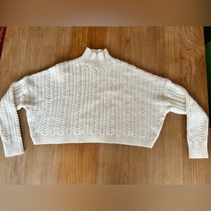 Banana Republic Cropped Cable Knit Sweater
